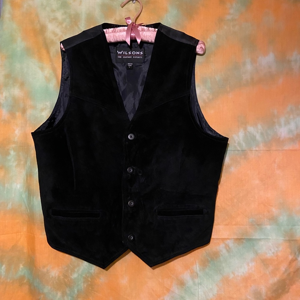 Leather vest L